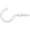Hillman HILLMAN Small White Metal 7/8 in. L Cup Hook 1 lb 8 pk 122235 - alternate 7